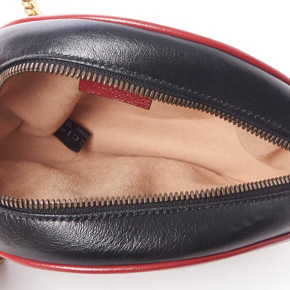 NWT GUCCI AZALEA GG MARMONT QUILTED LEATHER ROUND SHOULDER BAG - Picture 4 of 8